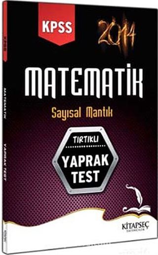 2014 KPSS Matematik Sayısal Mantık Tırtıklı Yaprak Test