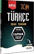 2014 KPSS Türkçe Sözel Yetenek Tırtıklı Yaprak Test