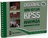 2014 KPSS Anayasa Vatandaşlık Bilgisi Orijinal Ders Notları