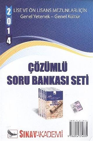 2014 KPSS Genel Yetenek Genel Kültür Lise ve Önlisans Mezunları İçin Çözümlü Soru Bankası Seti