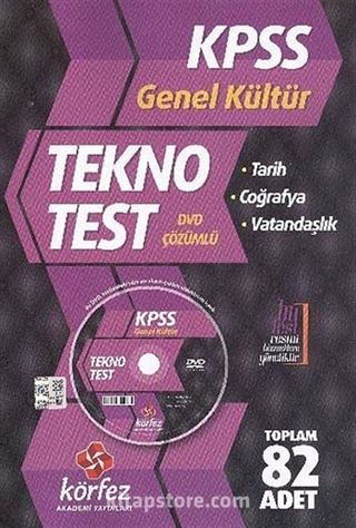 KPSS Genel Kültür Tekno Poşet Test (Dvd'li)