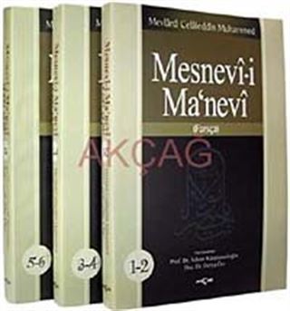 Mesnevi-i Manevi / Farsça (3 Cilt 6 Kitap)