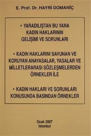 Yaradılıştan Bu Yana Kadın Haklarının Gelişimi ve Sorunları