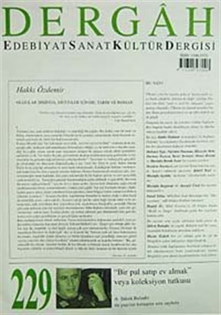 Dergah Edebiyat Sanat Kültür Dergisi Sayı:229 Mart 2009