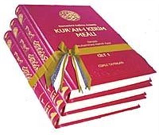 Osmanlıca Kelime Anlamlı Kur'an-ı Kerim Meali (3 Cilt)