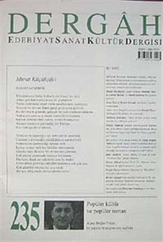 Dergah Edebiyat Sanat Kültür Dergisi Sayı:235 Eylül 2009