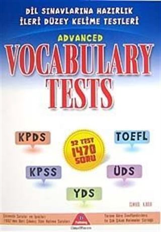 Advanced Vocabulary Tests KPDS-KPSS-TOEFL-ÜDS