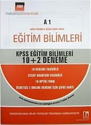 Maksimum KPSS Eğitim Bilimleri 10+2 Deneme