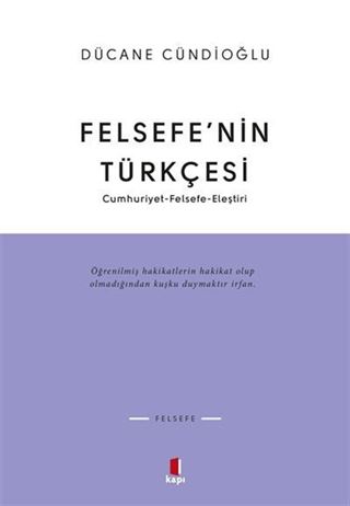 Felsefe'nin Türkçesi