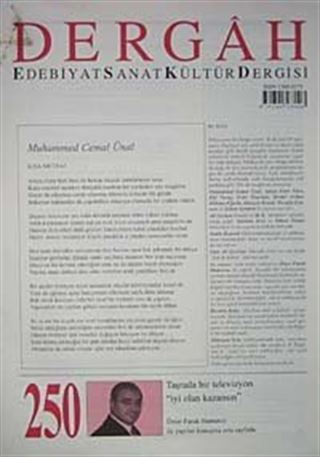 Dergah Edebiyat Sanat Kültür Dergisi Sayı:250 Aralık 2010