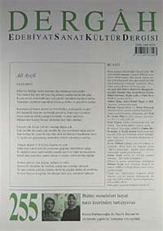Dergah Edebiyat Sanat Kültür Dergisi Sayı:255 Mayıs 2011