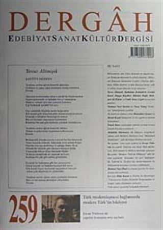Dergah Edebiyat Sanat Kültür Dergisi Sayı:259 Eylül 2011