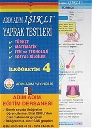 Adım Adım Işıklı Yaprak Testleri İlköğretim 4