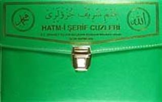 Kur'an-ı Kerim Hatim Cüzleri / 30 Cüz Deri Çantalı -Rahle Boy (Kod:102)