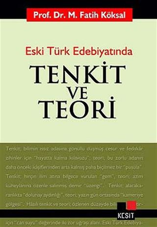 Tenkit ve Teori Eski Türk Edebiyatında