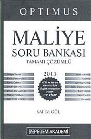 2013 Optimus - Maliye Soru Bankası Tamamı Çözümlü