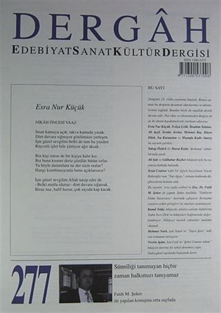 Dergah Edebiyat Sanat Kültür Dergisi Sayı:277 Mart 2013