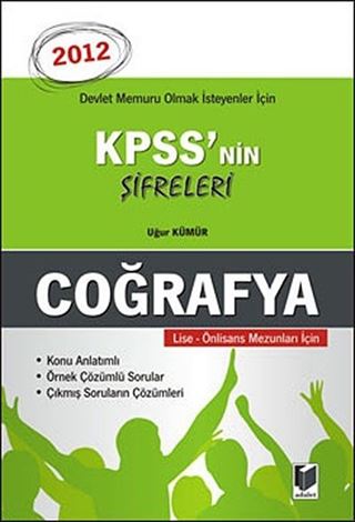 Devlet Memuru Olmak İsteyenler İçin Kpss'nin Şifreleri, Lise - Önlisans Mezunları İçin - Coğrafya
