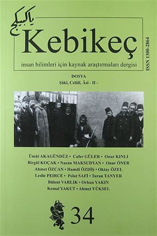 Sayı:34 / 2012-Kebikeç-İnsan Bilimleri İçin Kaynak Araştırmaları Dergisi