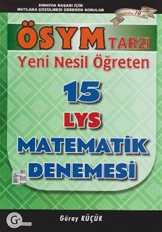 Yeni Nesil Öğreten 15 LYS Matematik Denemesi