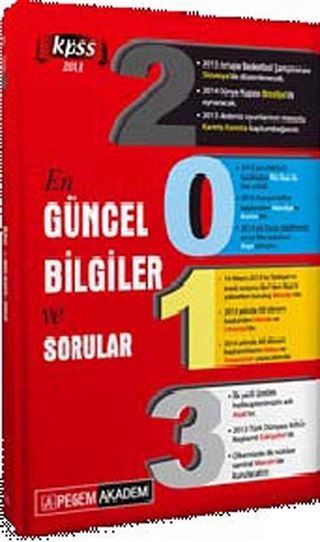 2013 KPSS En Güncel Bilgiler ve Sorular