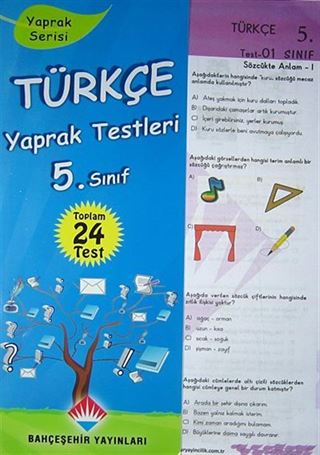Türkçe Yaprak Testleri 5. Sınıf (24 Test)