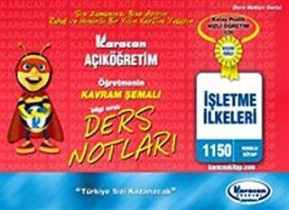 1.Sınıf İşletme İlkeleri Kavram Şemalı Ders Notları (Kod:1150)