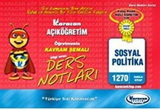 1.Sınıf Sosyal Politika Kavram Şemalı Ders Notları (Kod:1270)