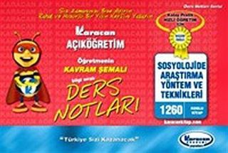 1.Sınıf Sosyolojide Araştırma Yöntem ve Teknikleri Kavram Şemalı Ders Notları (Kod:1260)