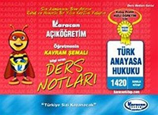 1.Sınıf Türk Anayasa Hukuku Kavram Şemalı Ders Notları (Kod:1420)