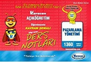 1.Sınıf Pazarlama Yönetimi Kavram Şemalı Ders Notları (Kod:1360)