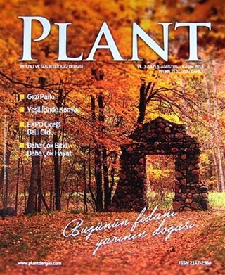 Plant Peyzaj ve Süs Bitkiciliği Dergisi Sayı:9 Ağustos - Kasım 2013