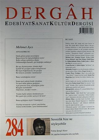 Dergah Edebiyat Sanat Kültür Dergisi Sayı:284 Ekim 2013