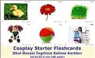 Cosplay Starter Flashcards - Okul Öncesi İngilizce Kelime Kartları (40 adet) (24,5x33,5)
