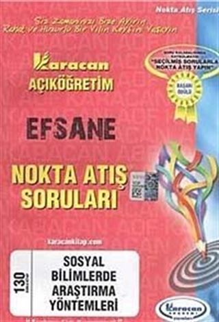 AÖF Efsane Nokta Atış Soruları Sosyal Bilimlerde Araştırma Yöntemleri (Kod:130)