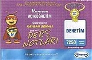 AÖF Öğretmenin Kavram Şemalı Denetim Ders Notları (Kod:7250)