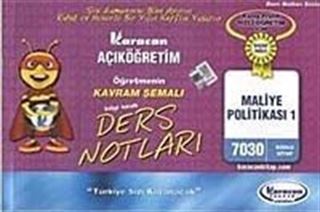 AÖF Öğretmenin Kavram Şemalı Ders Notları Maliye Politikası -1 (Kod: 7030)