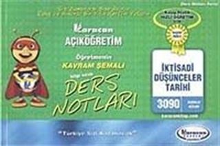 AÖF Öğretmenin Kavram Şemalı Ders Notları İktisadi Düşünceler Tarihi (Kod:3090)