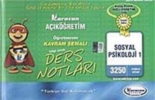 AÖF Öğretmenin Kavram Şemalı Ders Notları Sosyal Psikoloji 1 (Kod:3250)