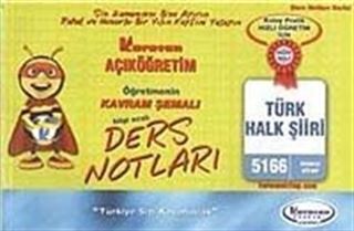 AÖF Türk Halk Şiiri (Kod:5166) / Öğreten Kavram Şemalı Ders Notları