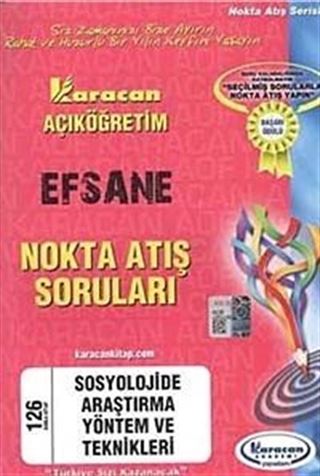 AÖF Sosyolojide Araştırma Yöntem ve Teknikleri (Kod:126) Efsane Nokta Atış Soruları