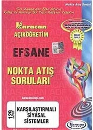 AÖF Karşılaştırmalı Siyasal Sistemler (Kod:129) Efsane Nokta Atış Soruları