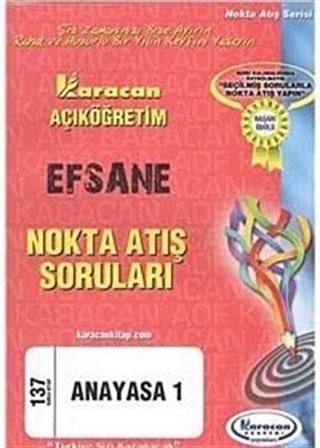AÖF Anayasa -1 (Kod:137) Efsane Nokta Atış Soruları