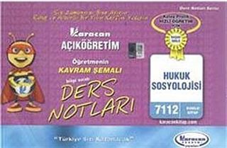 AÖF Hukuk Sosyolojisi Öğretmenin Kavram Şemalı Ders Notları (Kod:7112)