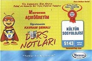 AÖF Kültür Sosyolojisi Öğretmenin Kavram Şemalı Ders Notları (Kod:5143)