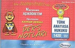 AÖF Türk Anayasa Hukuku Öğreten Kavram Şemalı Ders Notları (Kod:1420)