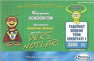 AÖF Tanzimat Dönemi Türk Edebiyatı -1 Öğretmenin Kavram Şemalı Ders Notları (Kod:3355)