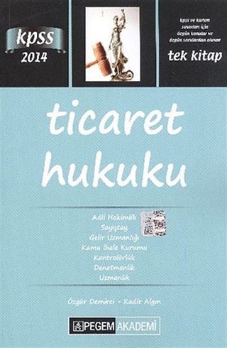 2014 KPSS Ticaret Hukuku Tek Kitap