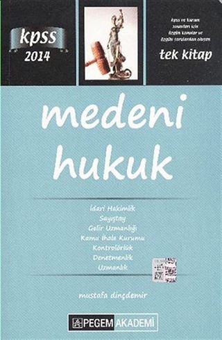 2014 KPSS Medeni Hukuk Tek Kitap