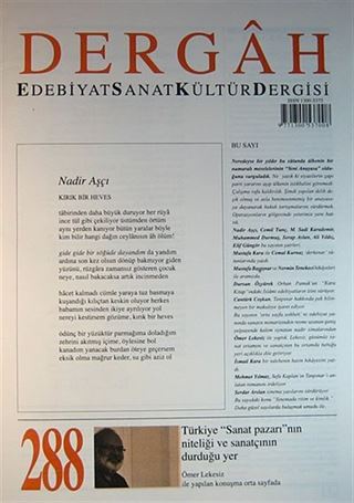 Dergah Edebiyat Sanat Kültür Dergisi Sayı:288 Şubat 2014